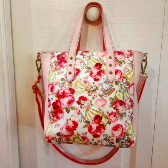 RARE LOUNGEFLY DISNEY BEAUTY & THE BEAST PURSE - Picture 2 of 16
